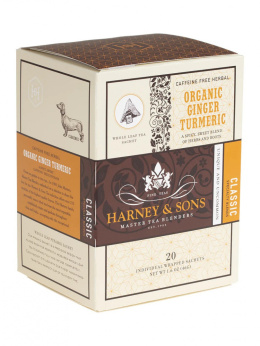 Herbata Organic Ginger Turmeric - jedwabne piramidy, 20szt.