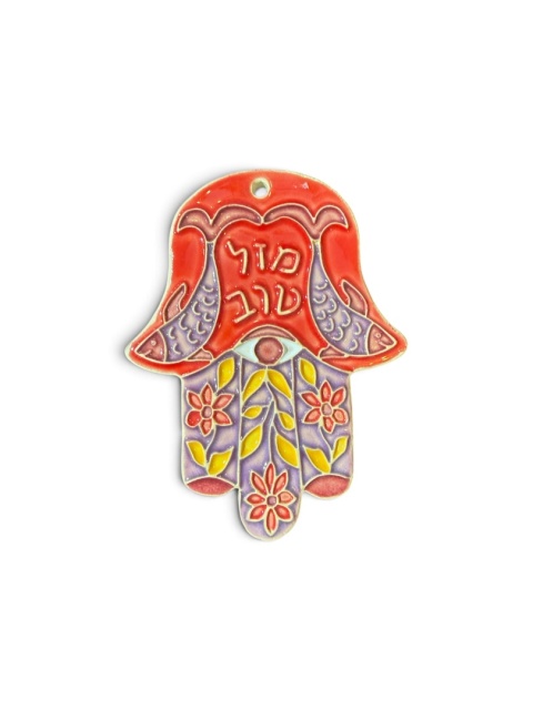 Ceramiczna Hamsa na ścianę