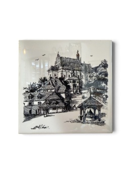 Ceramiczny kafel Kazimierz Dolny Fara