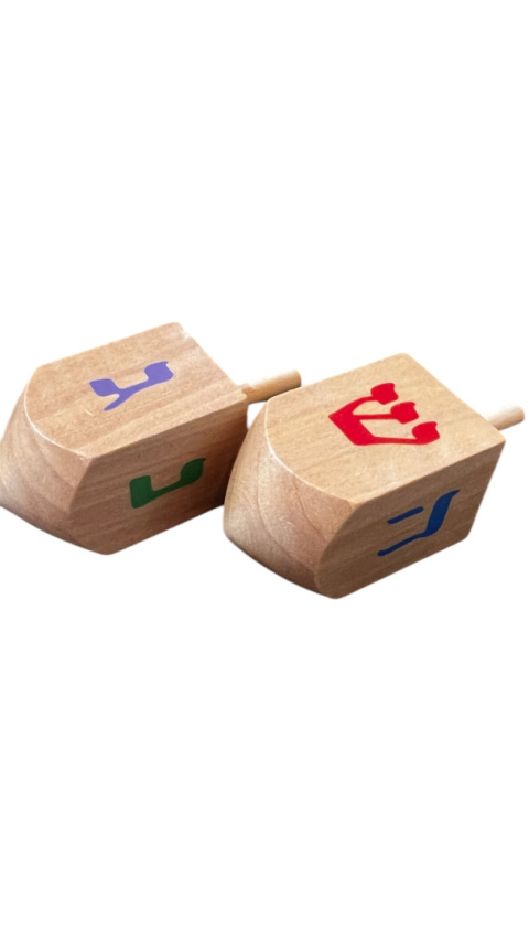 Dreidel Średni Drewniany Dreidel Średni Drewniany