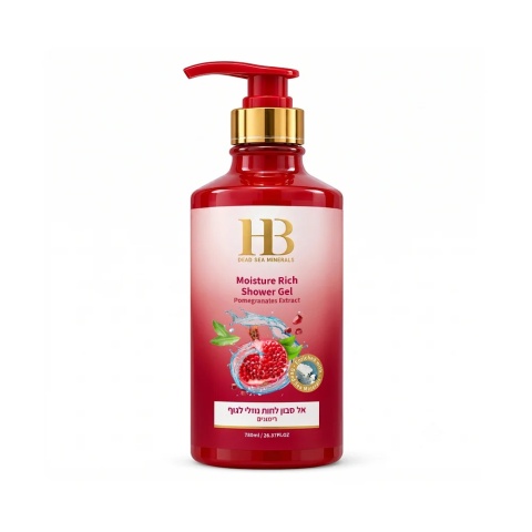 H&B Żel pod Prysznic z Wyciągiem Granatu Morze Martwe - 780 ml
