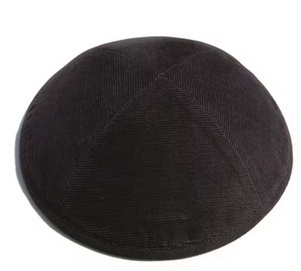 Jarmułka Kipa Brązowa Sztruks