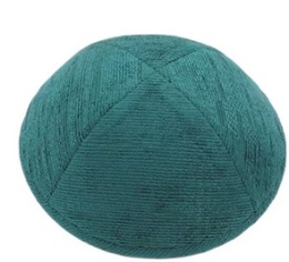 Jarmułka Sztruks Butelkowa Zieleń