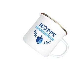 Kubek Emaliowany Happy Hanukkah