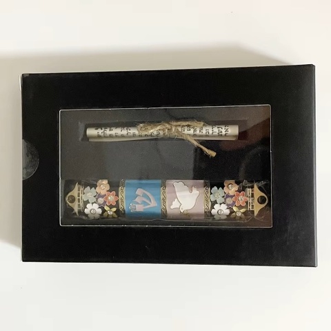 Mezuza Ręcznie Malowana Kwiatowa Błogosławieństwo Judaica