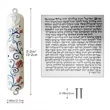 Mezuza Ręcznie Malowana z Klaf