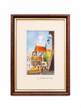 Obraz akwarela Bartłomiej Michałowski 18 x 24 cm