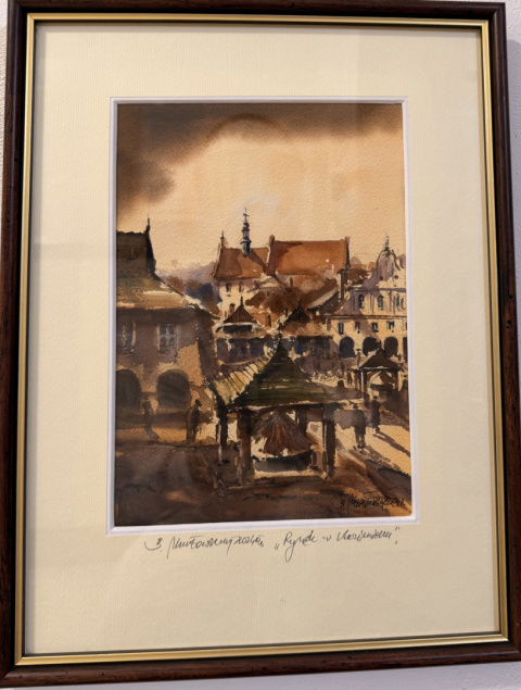 Obraz akwarela Kazimierz Dolny 30x40