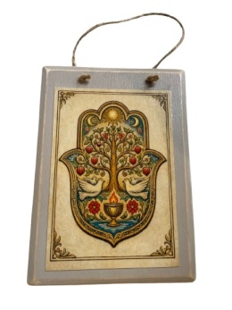 Obrazek Drewniany Hamsa