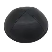 Jarmułka Skórzana Czarna